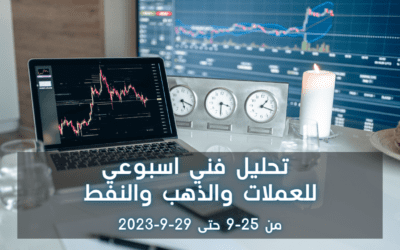 التحليل الفني الأسبوعي لسوق العملات والذهب والنفط وأهم الفرص والتوقعات من 25-9 حتى 29-9-2023