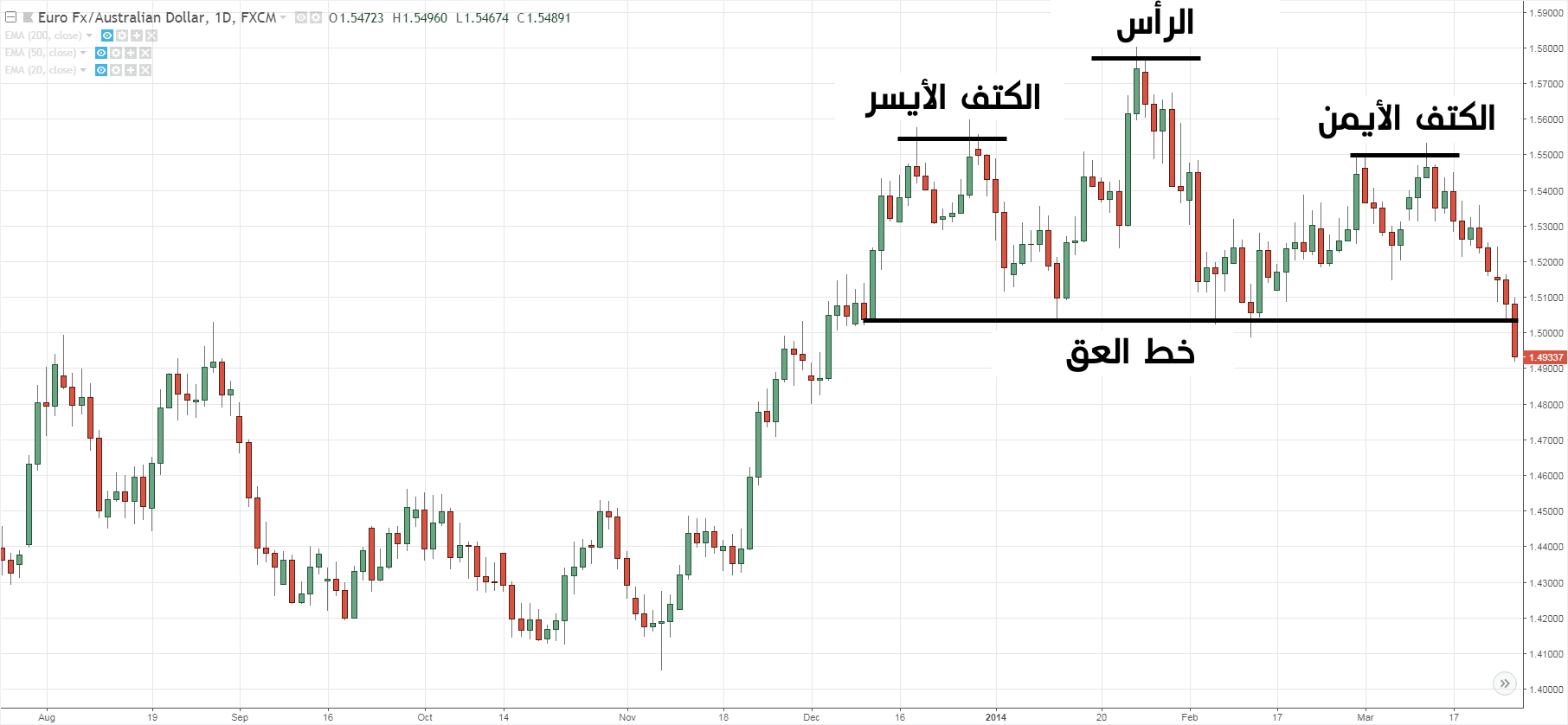 شكل نموذج الرأس والكتفين